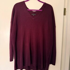 Staccato Deep Red V-Neck Sweater
